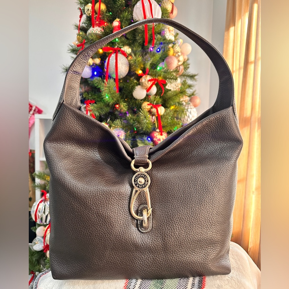Large DOONEY & BOURKE Pebble Grain Logo Lock Sac / Hobo